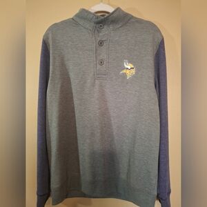 Minnesota Viking NFL Men Lg Pullover Henley